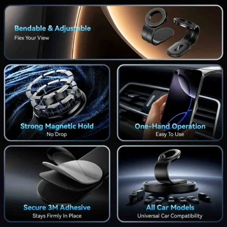 Vention Soporte de Smartphone para Coche KSIB0 Negro Vention Soporte de Smartphone para Coche KSIB0 Negro
